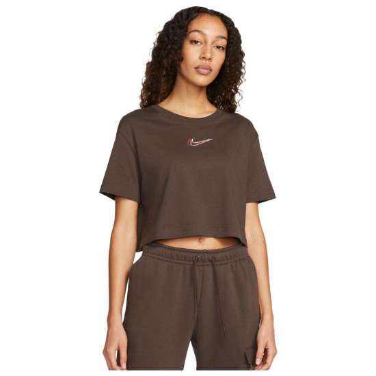 Nike Γυναικεία κοντομάνικη μπλούζα crop